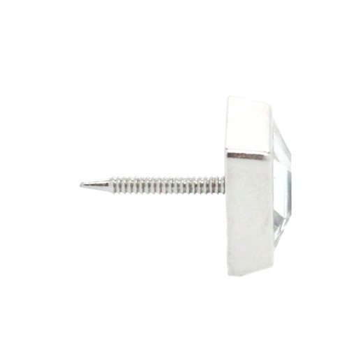 Clear Crystal Square 3/8" Tack Upholstery side Clear Crystal Square 3/8" Tack Upholstery side