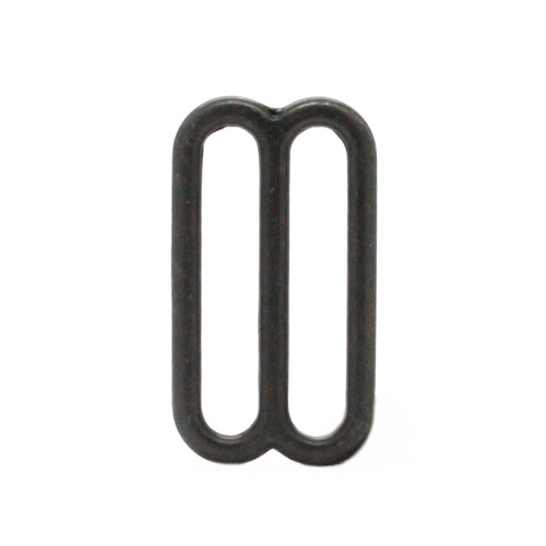 Double Loop Strap Adjuster 1.25 Inch Black Tall