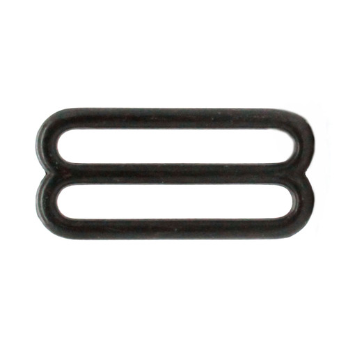 Double Loop Strap Adjuster 1.5 Inch Black Side