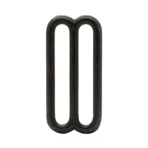 Double Loop Strap Adjuster 1.5 Inch Black Vertical Double Loop Strap Adjuster 1.5 Inch Black Vertical