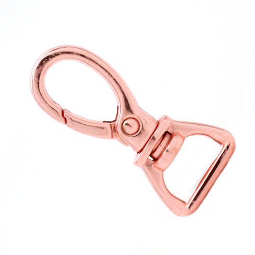 Leash Clip Lobster Claw Shiny Copper Plate 5/8" Top