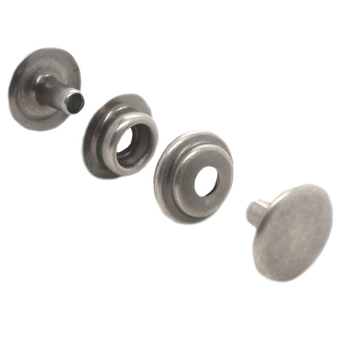 Line 24 Antique Nickel Plated Snap 10 Pack Line 24 Antique Nickel Plated Snap 10 Pack