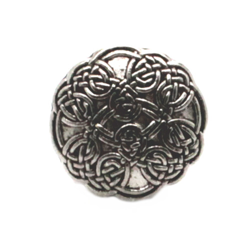 Celtic Button Antique Nickel 7/8" Front