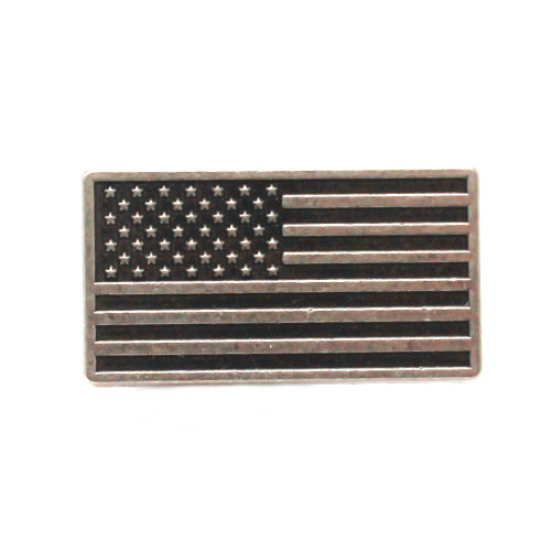 Tactical US Flag Decorative Snap Set Concho Front
