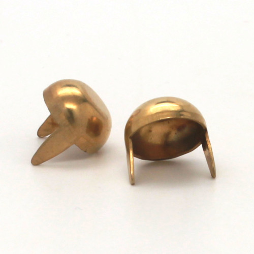 Brass domed round spots back.