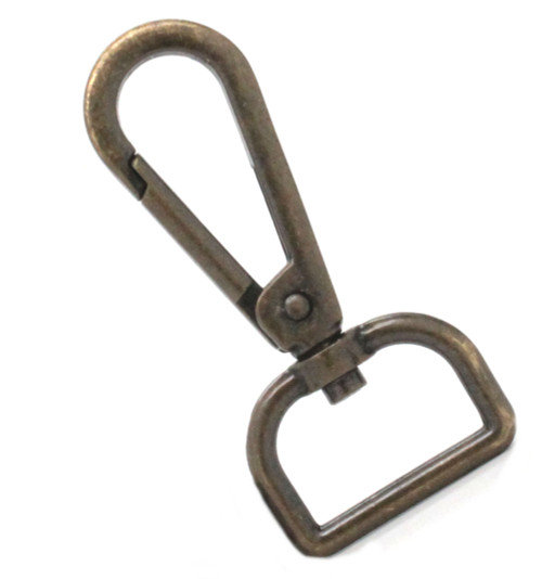 Swivel Leash Clip Lobster Claw Antique Nickel Plate 3/4