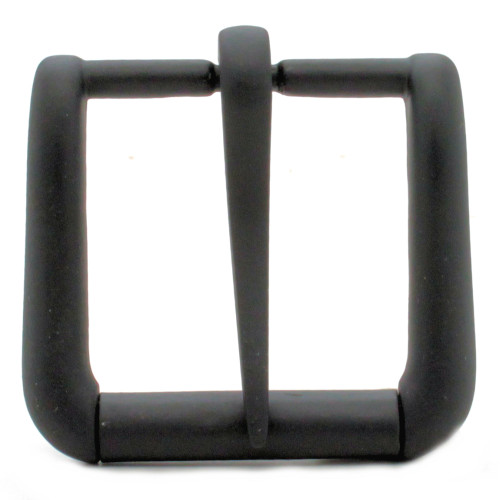 Napa Heel Bar Roller Buckle Matte Black Front