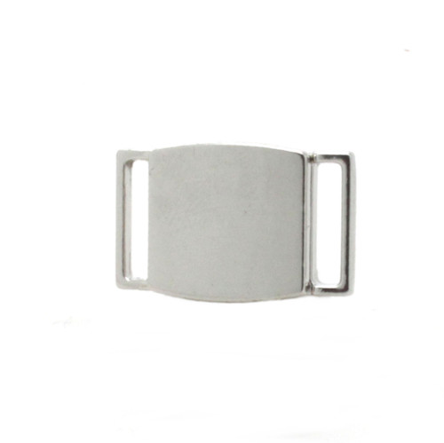 12 mm Magnetic Bracelet Clasp Silver Finish Front