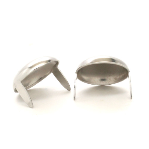 Back of 5/8" stainless steel saddle spot.
