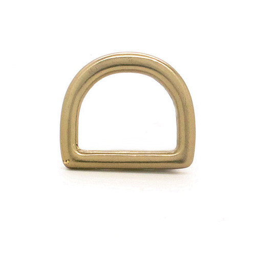 D-Ring in 5/8" finished in matte antique brass front.