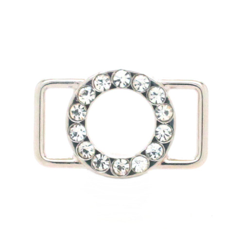 Crystal slide for bracelets front.