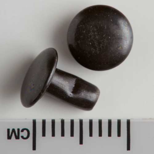 Black Plated Double Cap Rivets Small