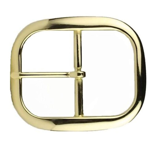 Brass Plated Center Bar Belt Buckle 1-1/2" 1566-21
