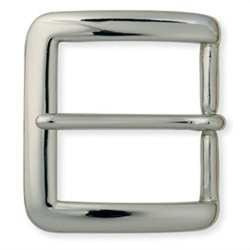 Square Heel Bar Buckle Nickel Plate 1-1/2"