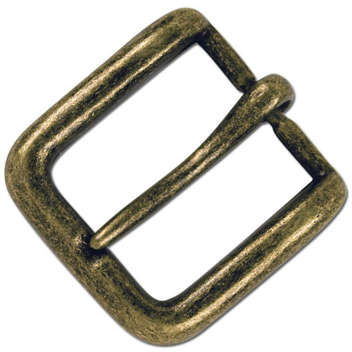 All metal buckle for 1-1/4" belts with a wave design.
