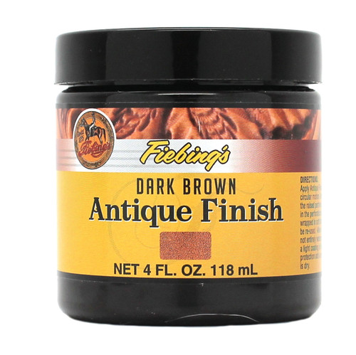 Dark Brown Fiebing's Antique Finish Paste 4 oz