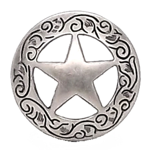 Concho 1 Silver/Gold - Engraved Star