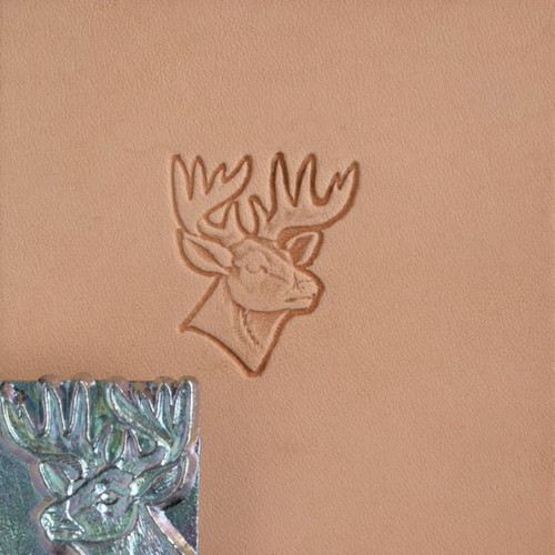 Deer Head Metal 3D Leather Craft Stamp 88341-00 - Stecksstore