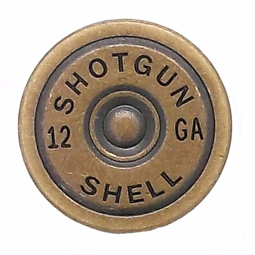 Brass 12 Shotgun Shell Concho 7/8 Screw Back SKU #152 - Western