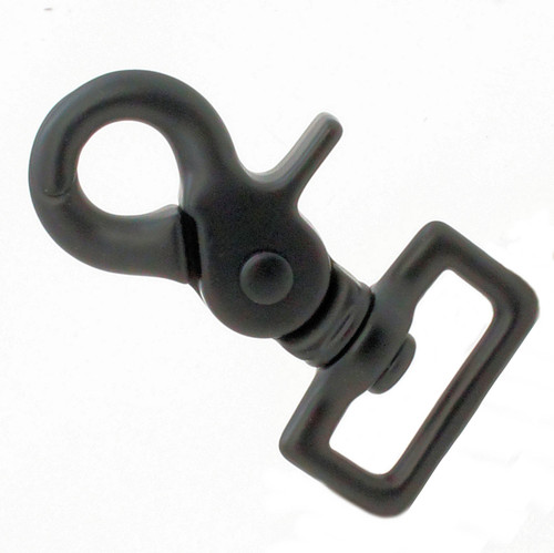 Trigger Snap Clip Black Plate 1 (2.5 cm) 11055-13 - Stecksstore