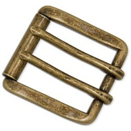 2-Prong Roller Buckle Antique Brass