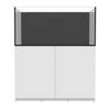 108 Gallon External Overflow Rimless Tank w/ White Stand - Fiji Cube 108 Gallon External Overflow Rimless Tank w/ White Stand - Fiji Cube