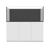 142 Gallon External Overflow Rimless Tank w/ White Stand - Fiji Cube