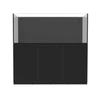 142 Gallon External Overflow Rimless Tank w/ Black Stand - Fiji Cube
