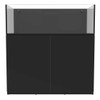 76 Gallon Shallow External Overflow Rimless Tank w/ Black Stand (Full Package) - Fiji Cube 76 Gallon Shallow External Overflow Rimless Tank w/ Black Stand (Full Package) - Fiji Cube