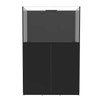 81 Gallon Internal Middle Rimless Tank w/ Black Stand (Full Package) - Fiji Cube