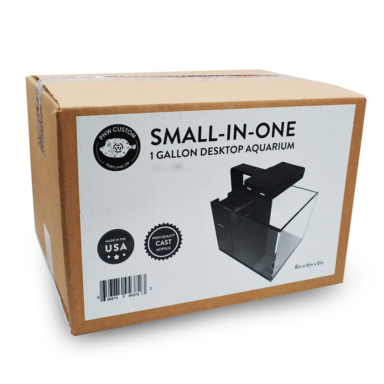 OPEN BOX) Micro Freshwater Tank (0.3 Gallon) Standard (BLACK) - PNW Customs  