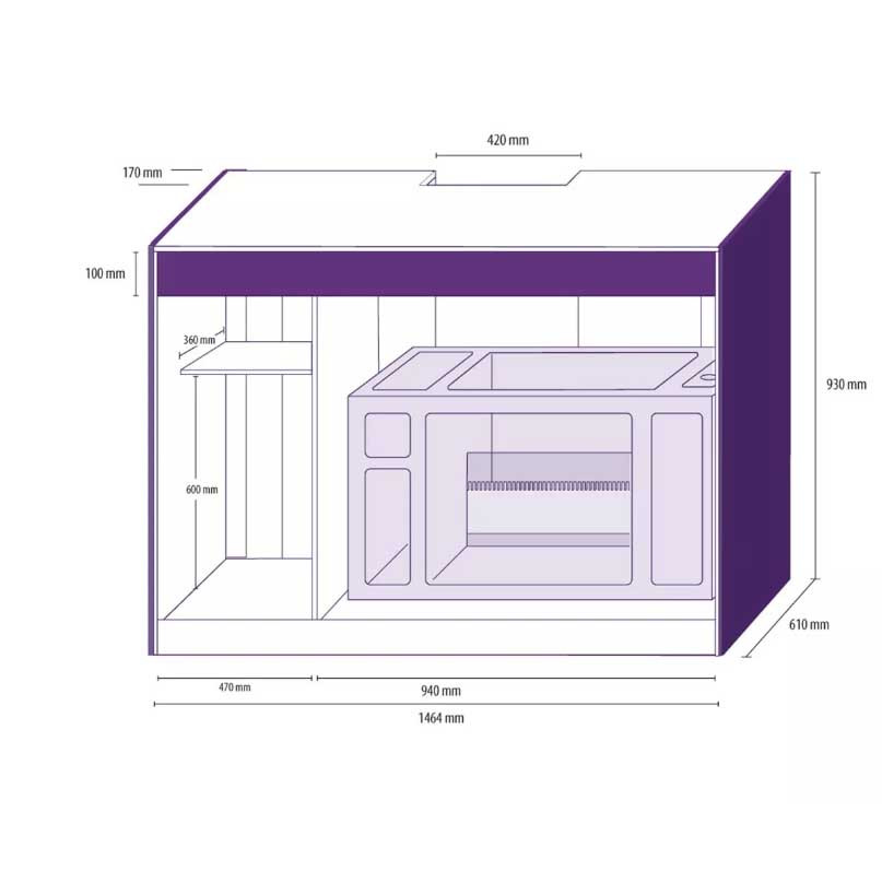 AF OceanGuard 790 Aquarium (155 Gallon) RHINO - Aquaforest