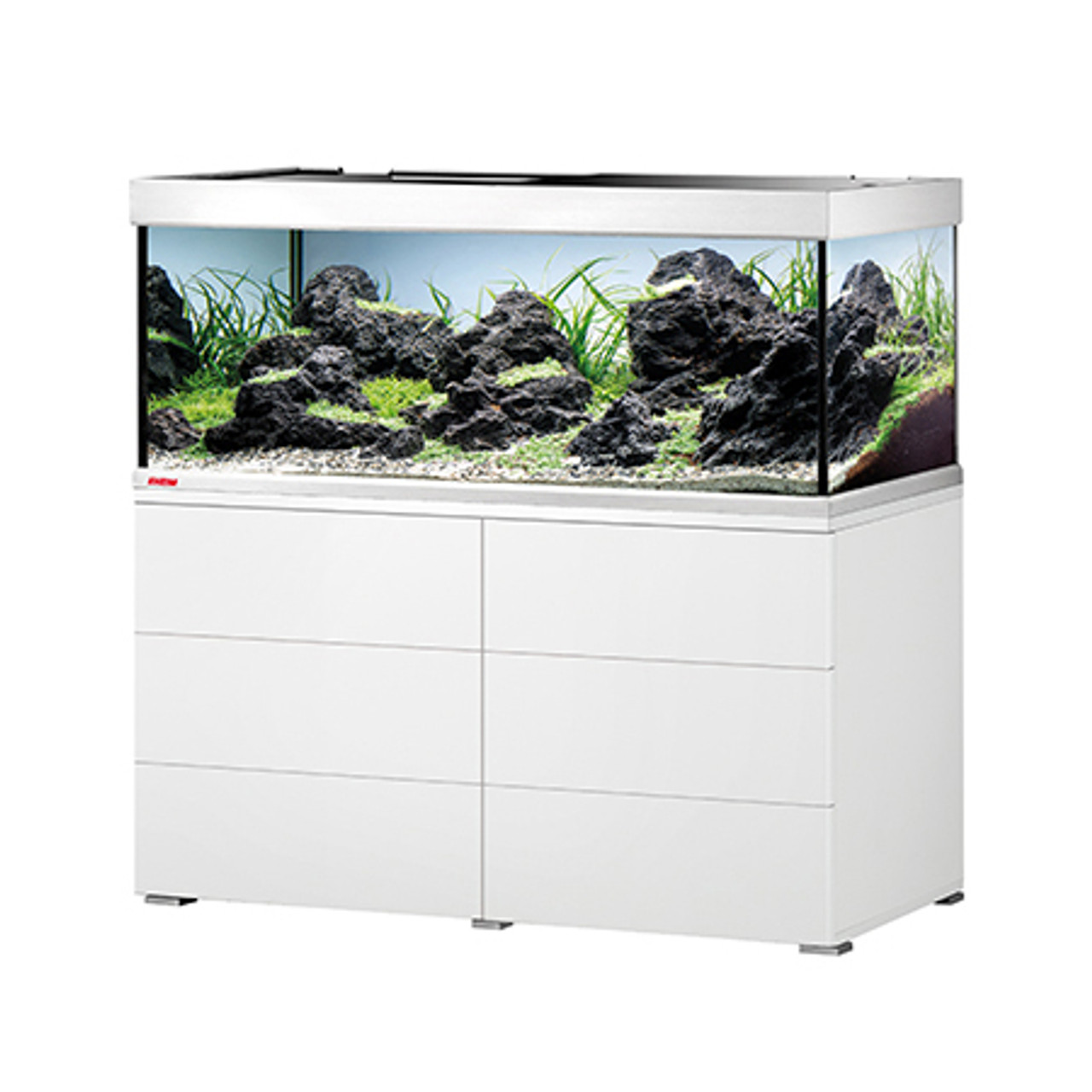 Innovative Marine Nuvo Fusion 50 Gallon Lagoon Tank & High Gloss WHITE  Stand - Includes Freight