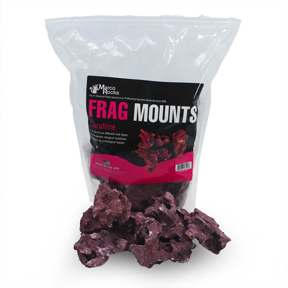 MarcoRocks Frag Mounts - Coralline (9 lbs) - Marco Rock