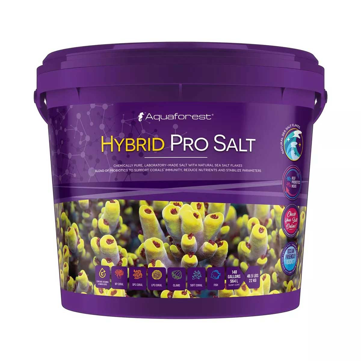 Hybrid Pro Salt Mix Bucket (148 Gallon) - Aquaforest