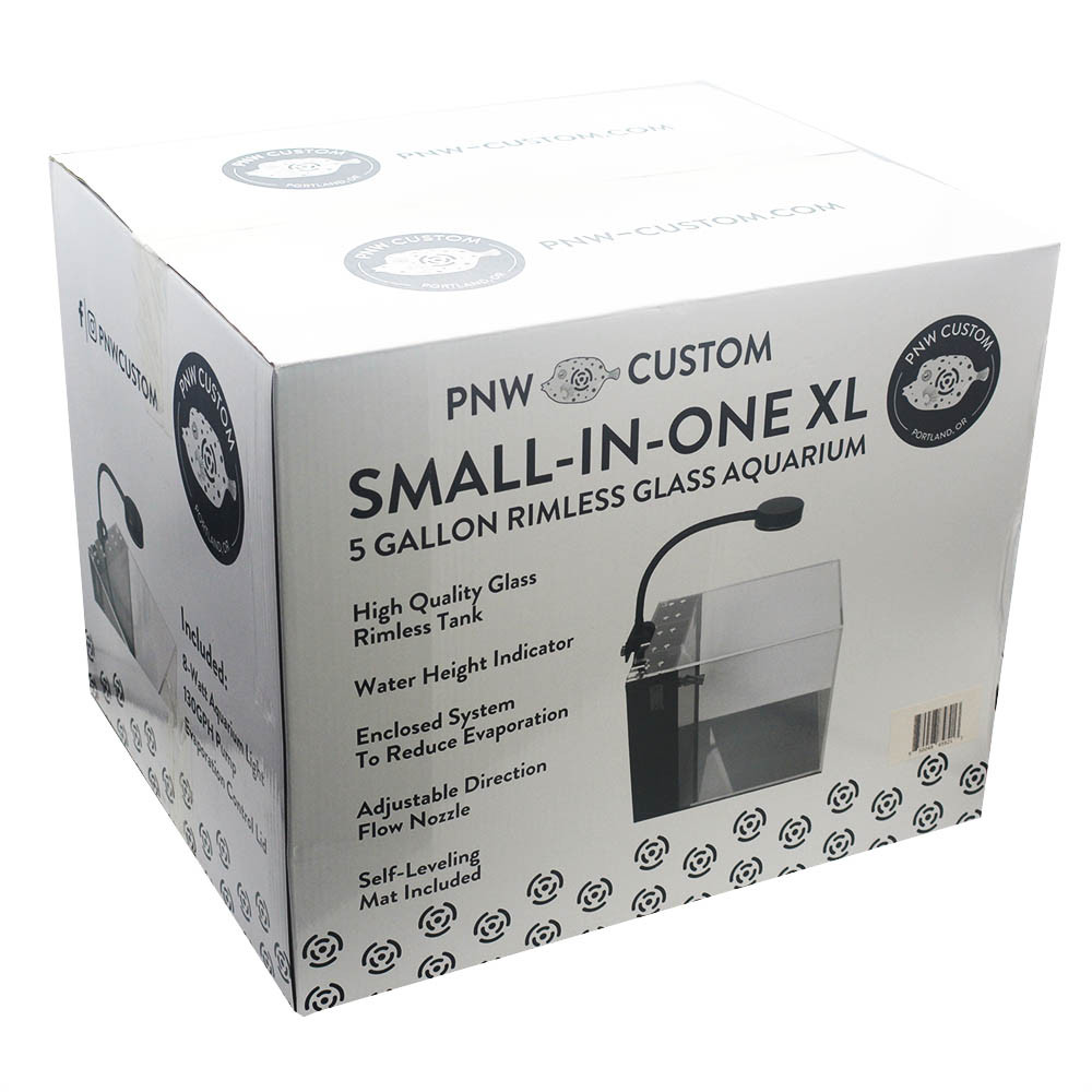 Glass Small-In-One XL 5 Gallon Desktop Aquarium - PNW Custom