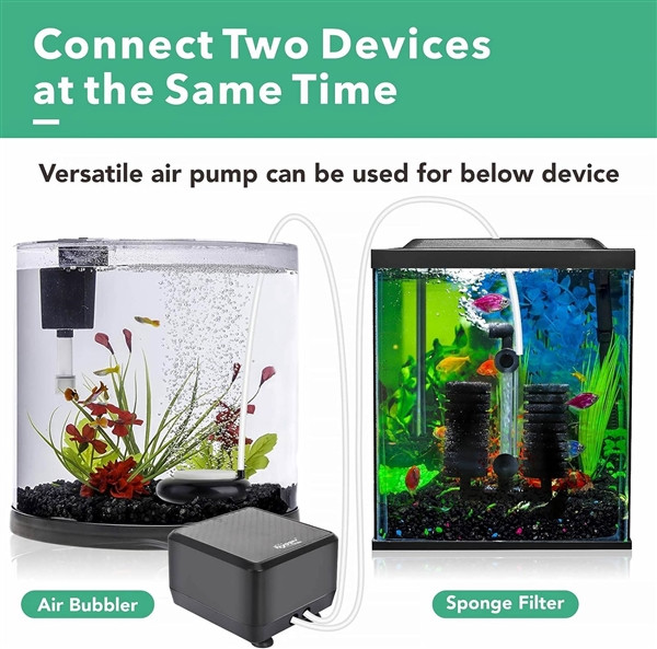 Adjustable Eco Air Pump (HG981-10W) - Hygger - SaltwaterAquarium.com