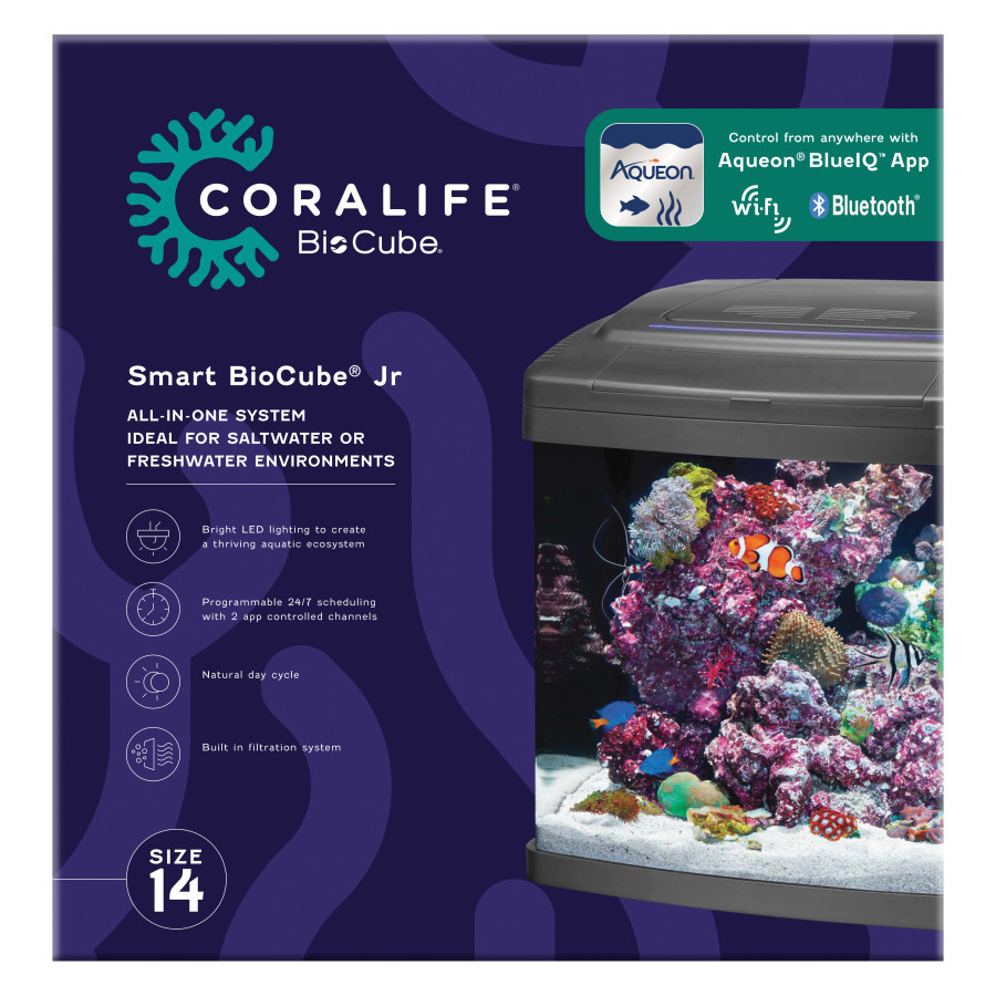 14 Gallon SMART BioCube Jr. Aquarium w/LED (Tank Only) - Coralife