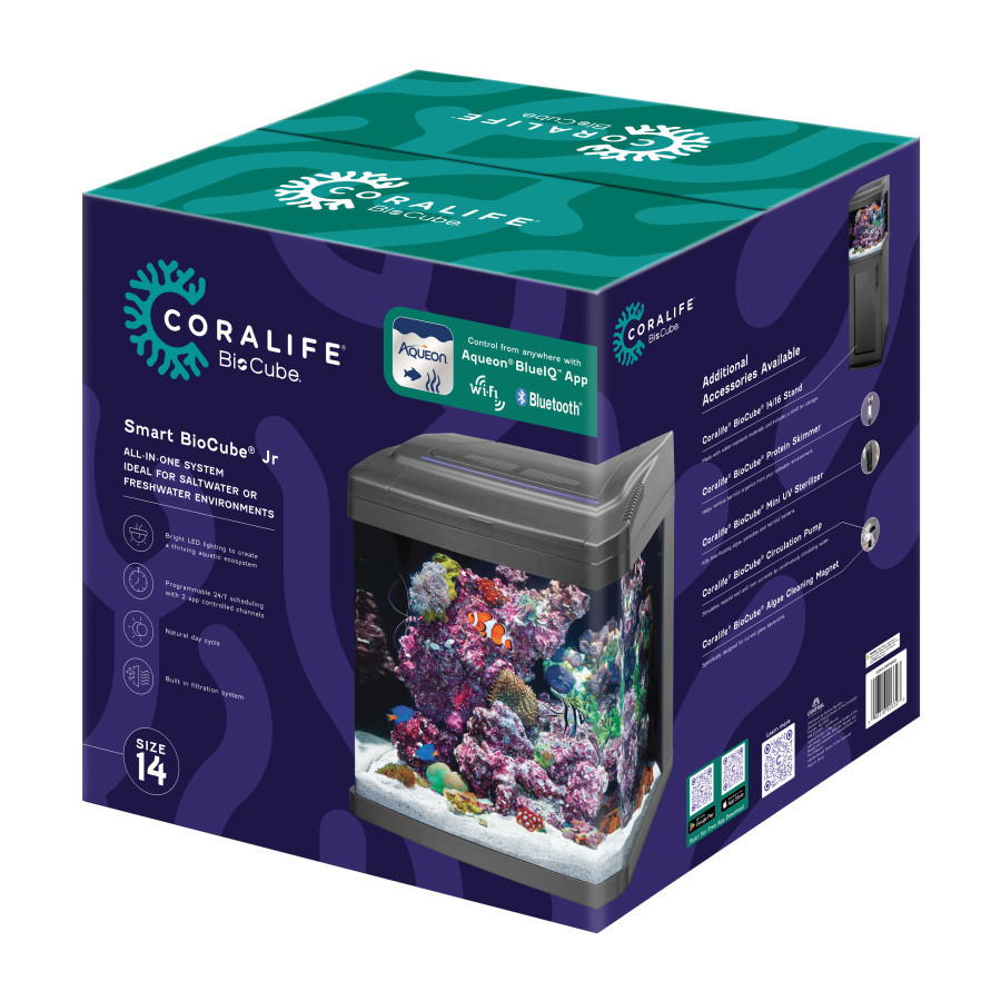 14 Gallon SMART BioCube Jr. Aquarium w/LED (Tank Only) - Coralife