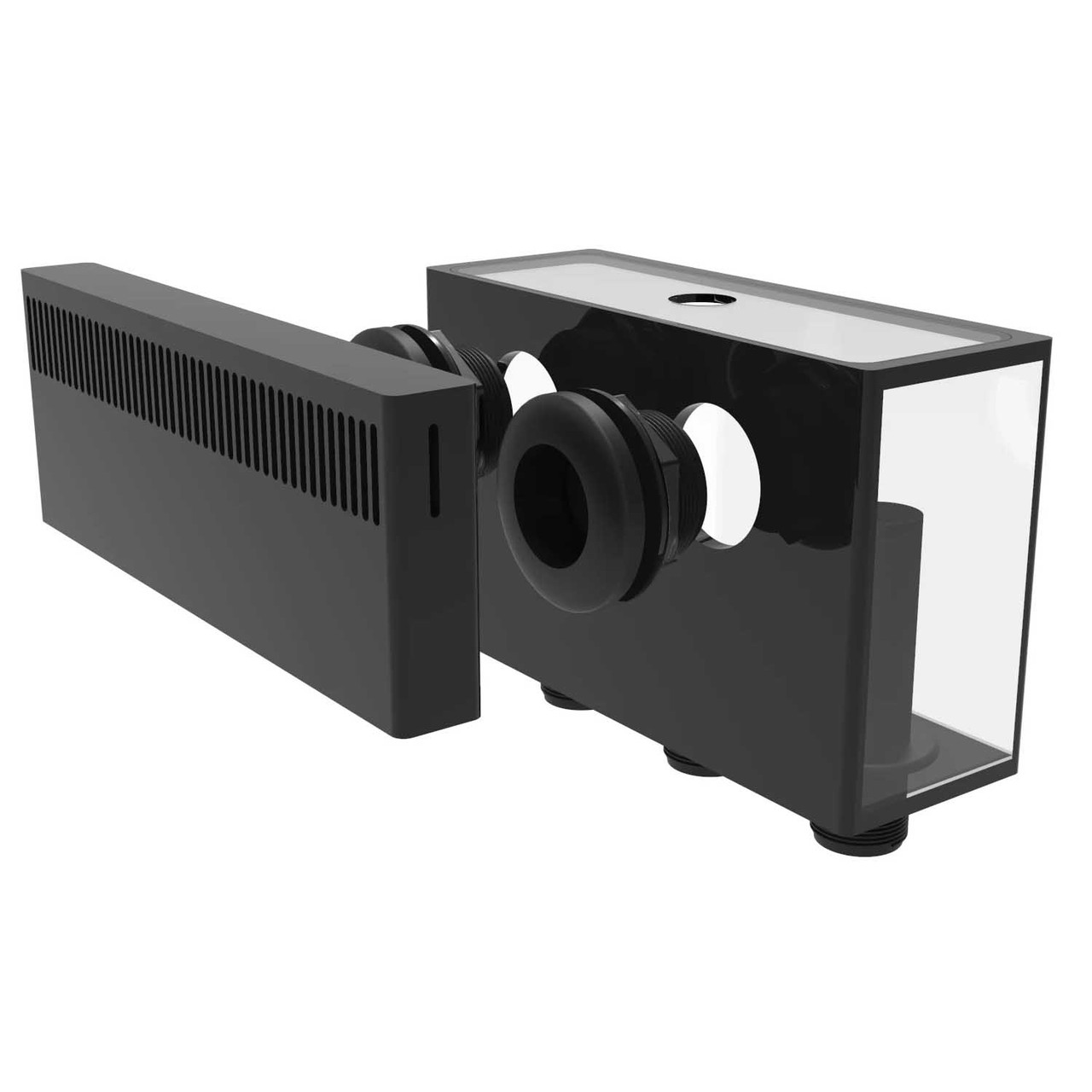 Fiji Cube アクリル水槽 サイドフロー水槽 Low Profile External Overflow Box - 1200GPH - Fiji Cube