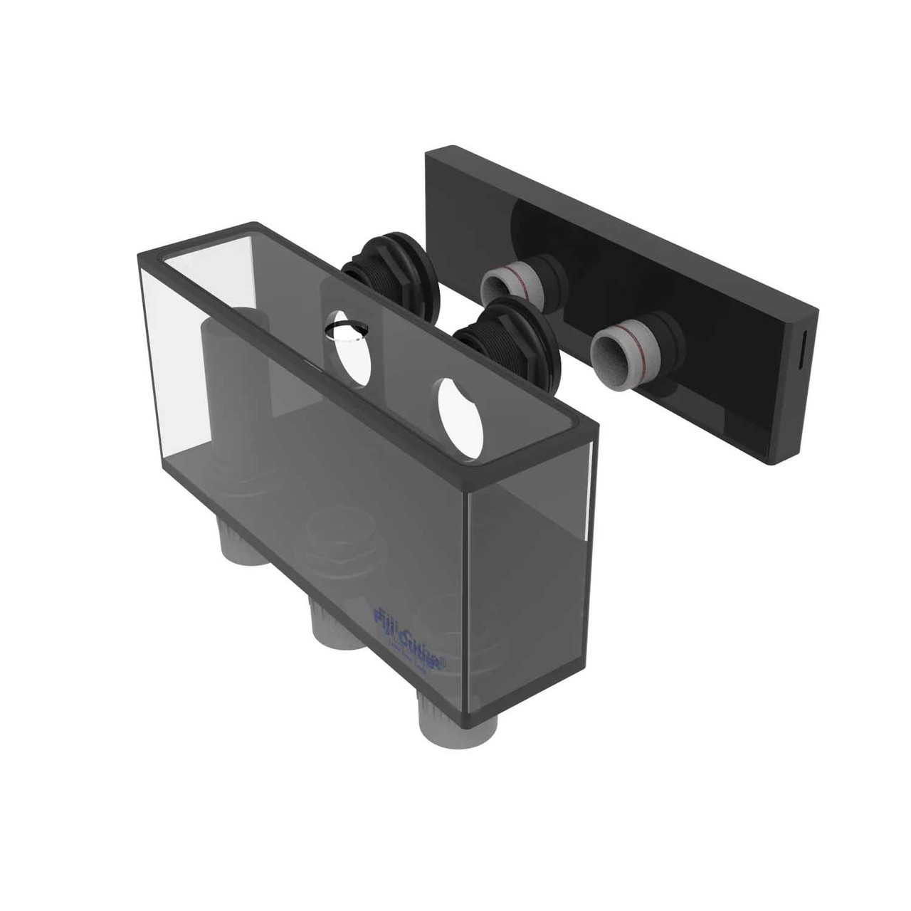Low Profile External Overflow Box - 1600GPH - Fiji Cube