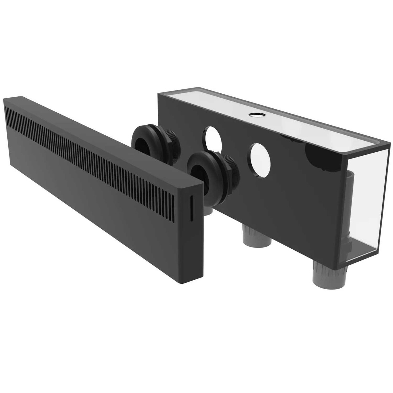 Low Profile External Overflow Box - 2000GPH - Fiji Cube