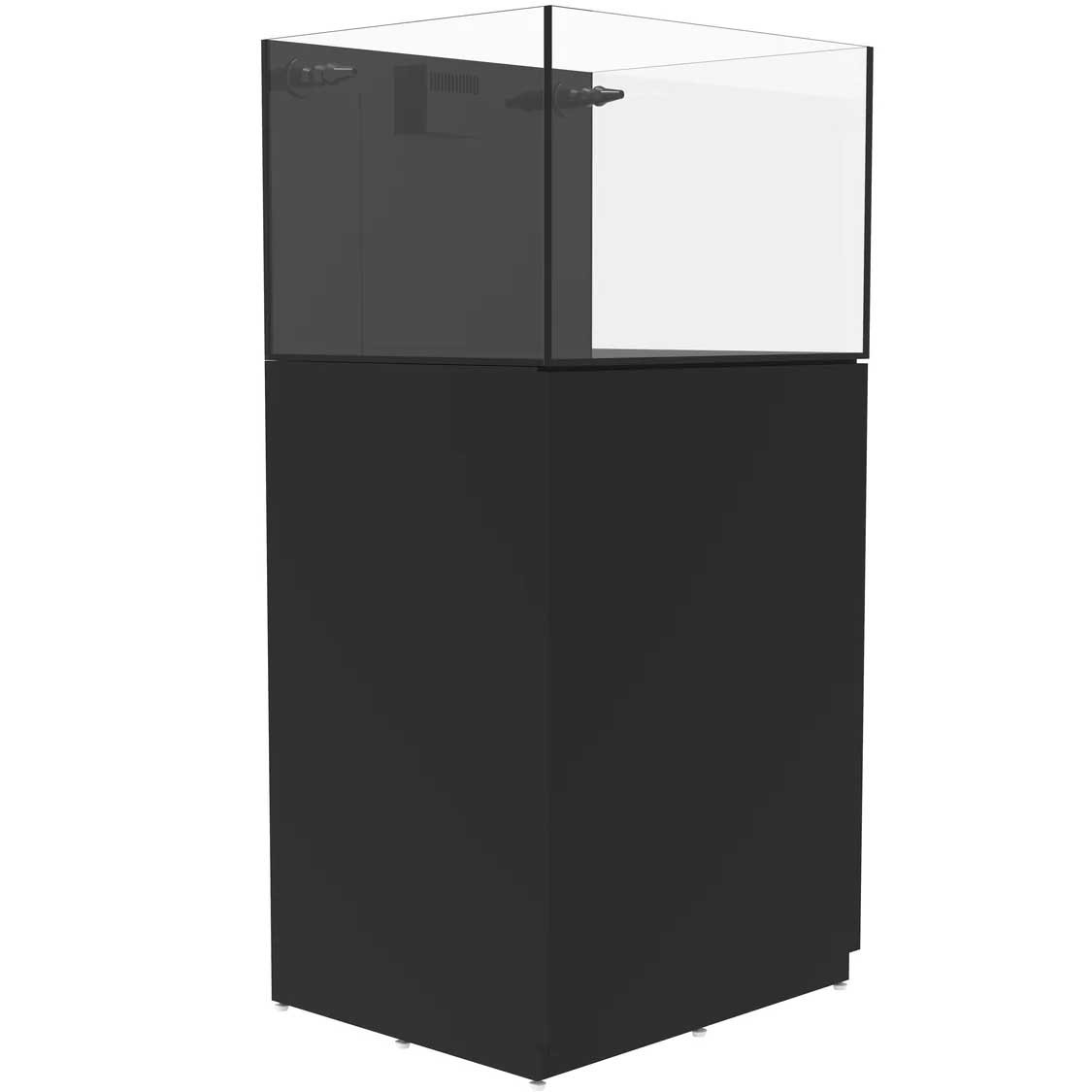 32 Gallon External Overflow Rimless Nano Tank w/ Black Stand