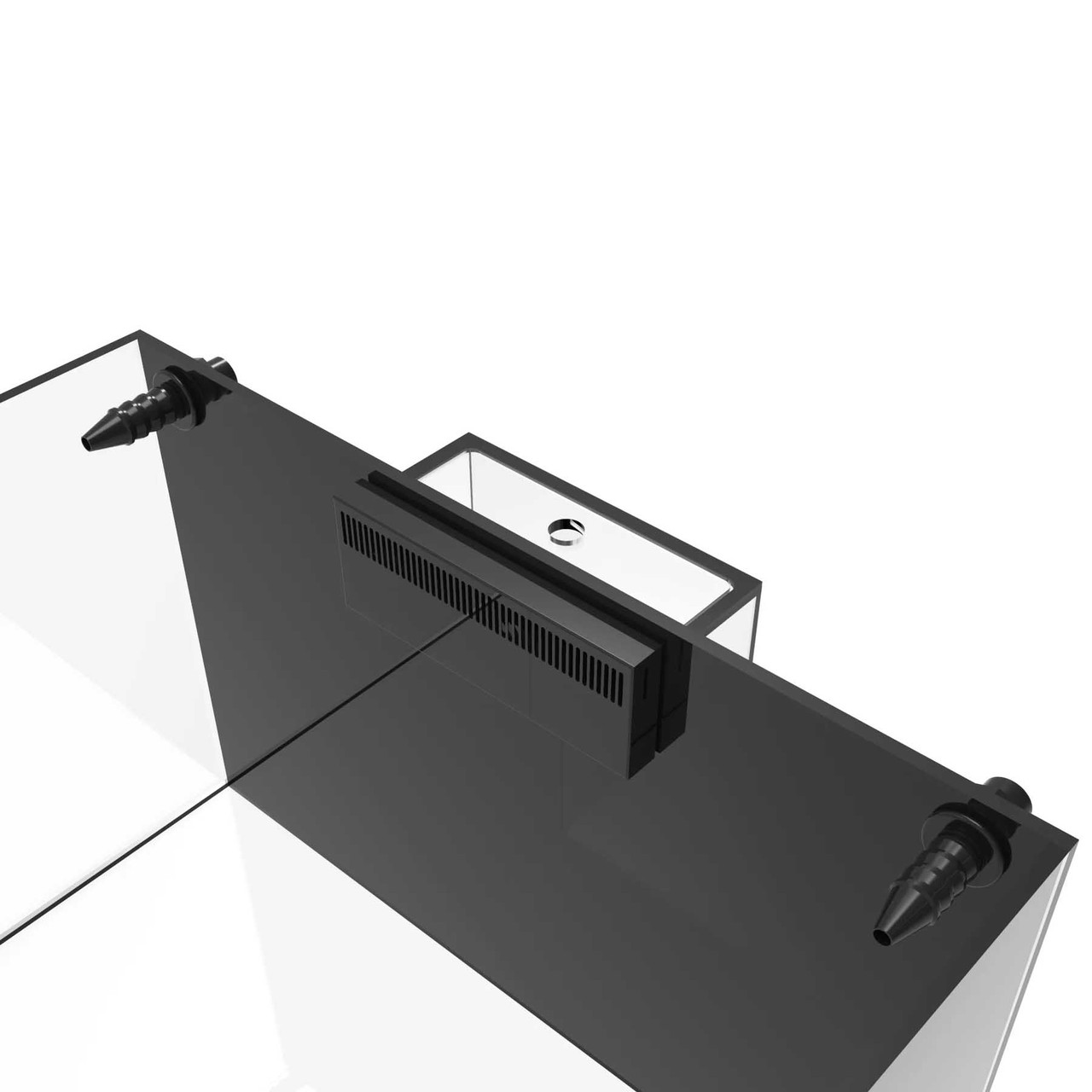 81 Gallon External Overflow Rimless Tank w/ Black Stand - Fiji