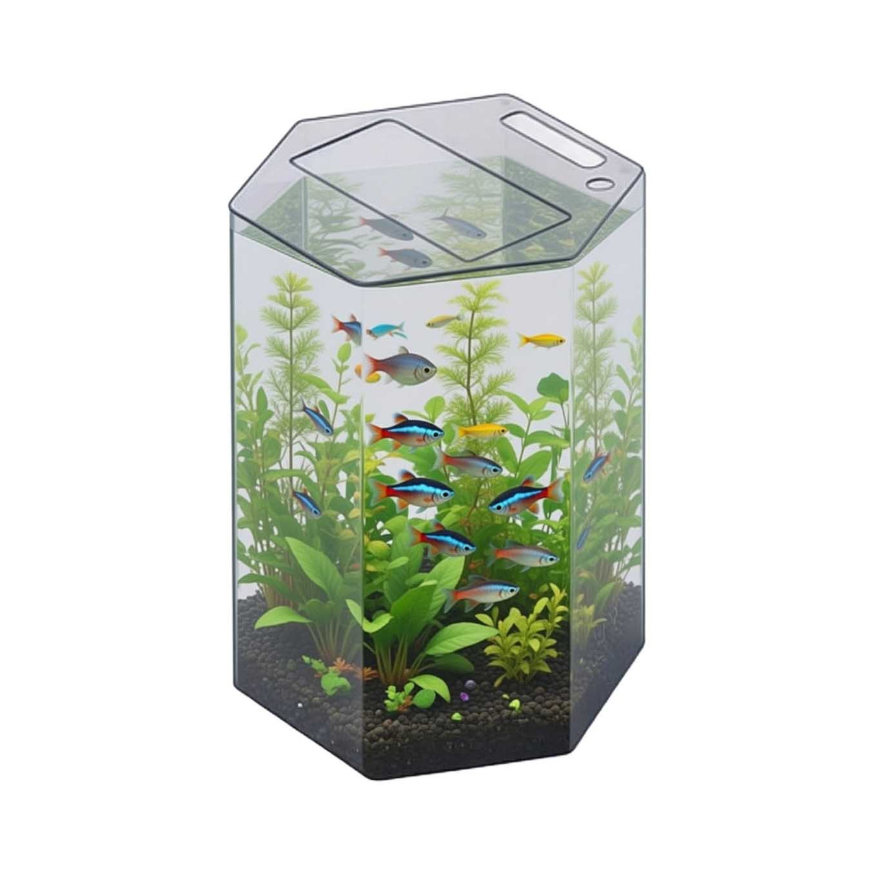 ProStar 28 Gallon Hexagon Acrylic Aquarium (18 Dia x 20