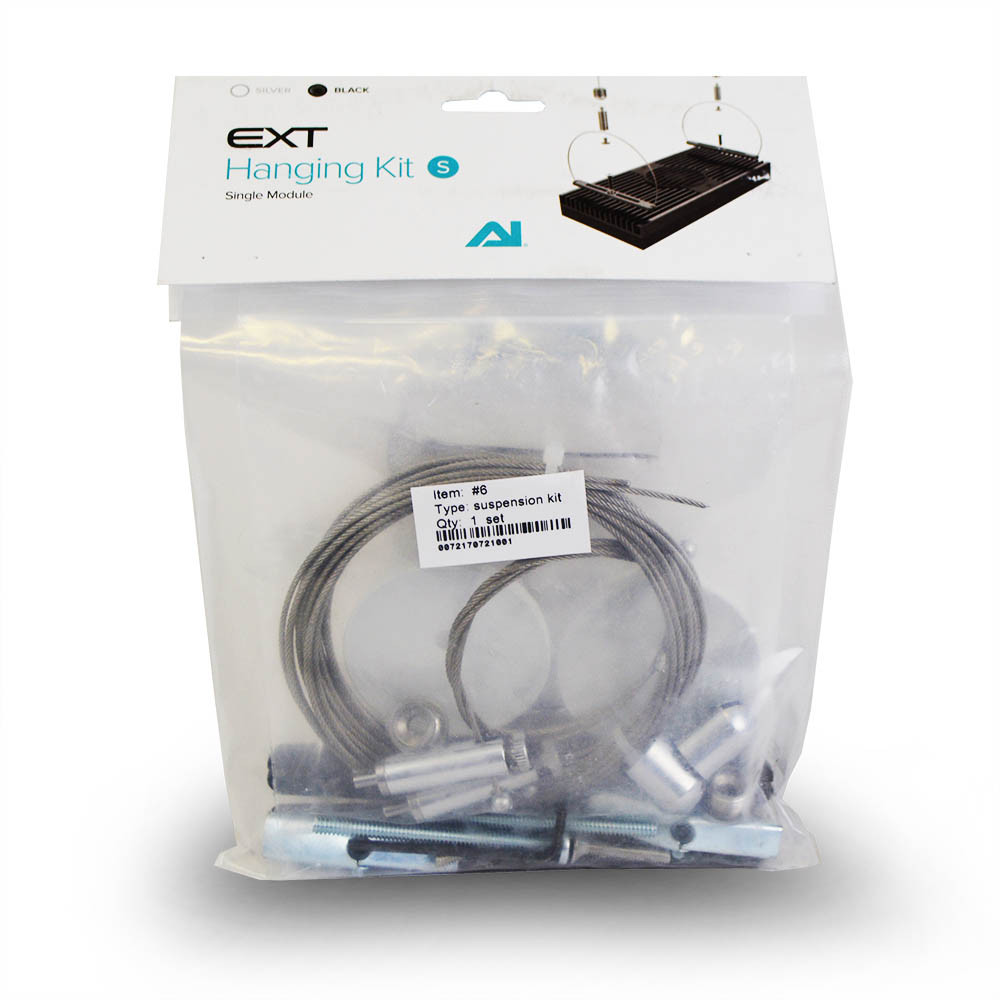AI Single Light Hanging Kit Black EXT - AquaIllumination (Black