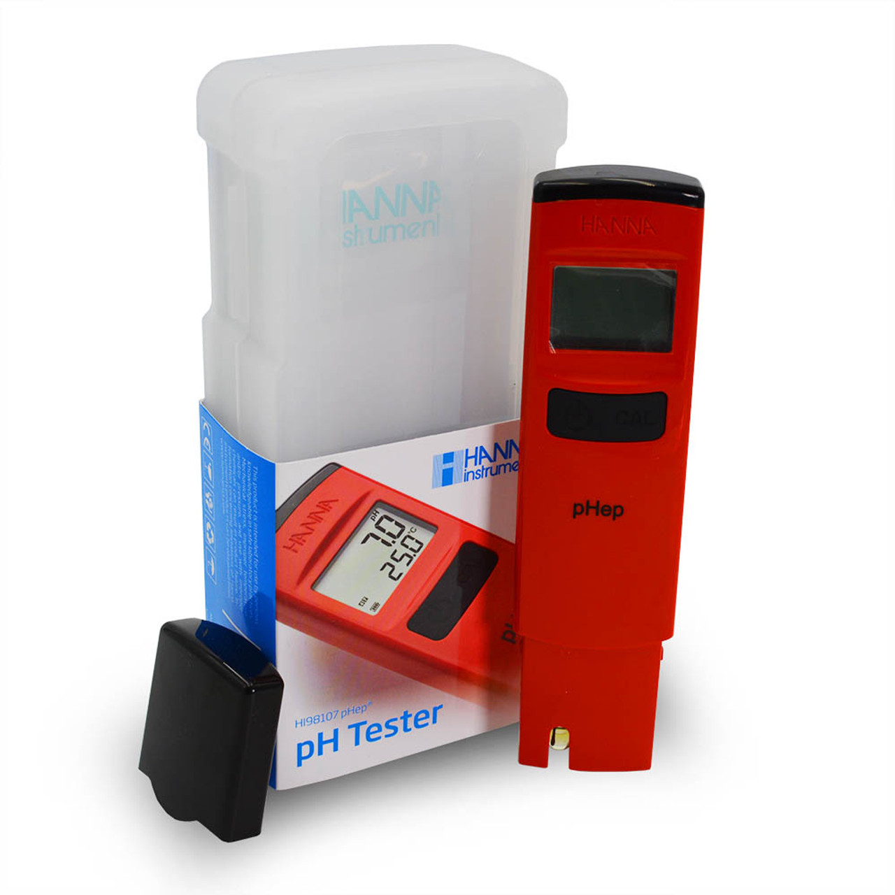 (HI98107) Instruments pH Pocket Hanna 0.1 Resolution Waterproof Tester - pHep® with -