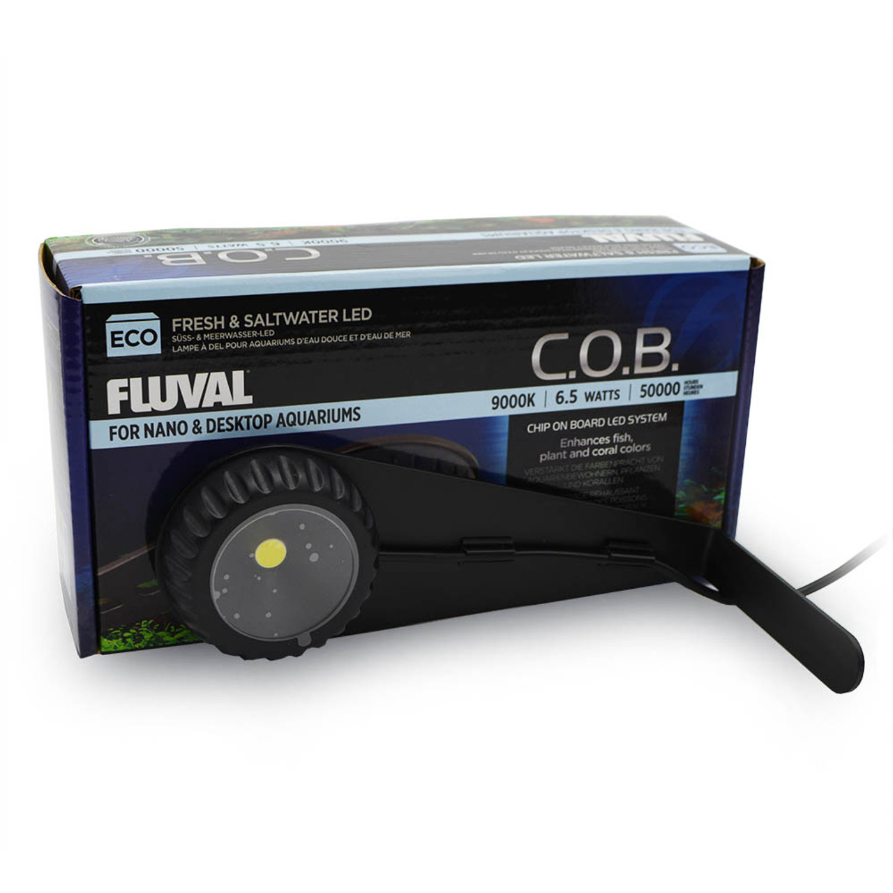 Transparant temperament Labe Fluval C.O.B (Chip On Board) Nano LED (6.5 watt) - Fluval -  SaltwaterAquarium.com