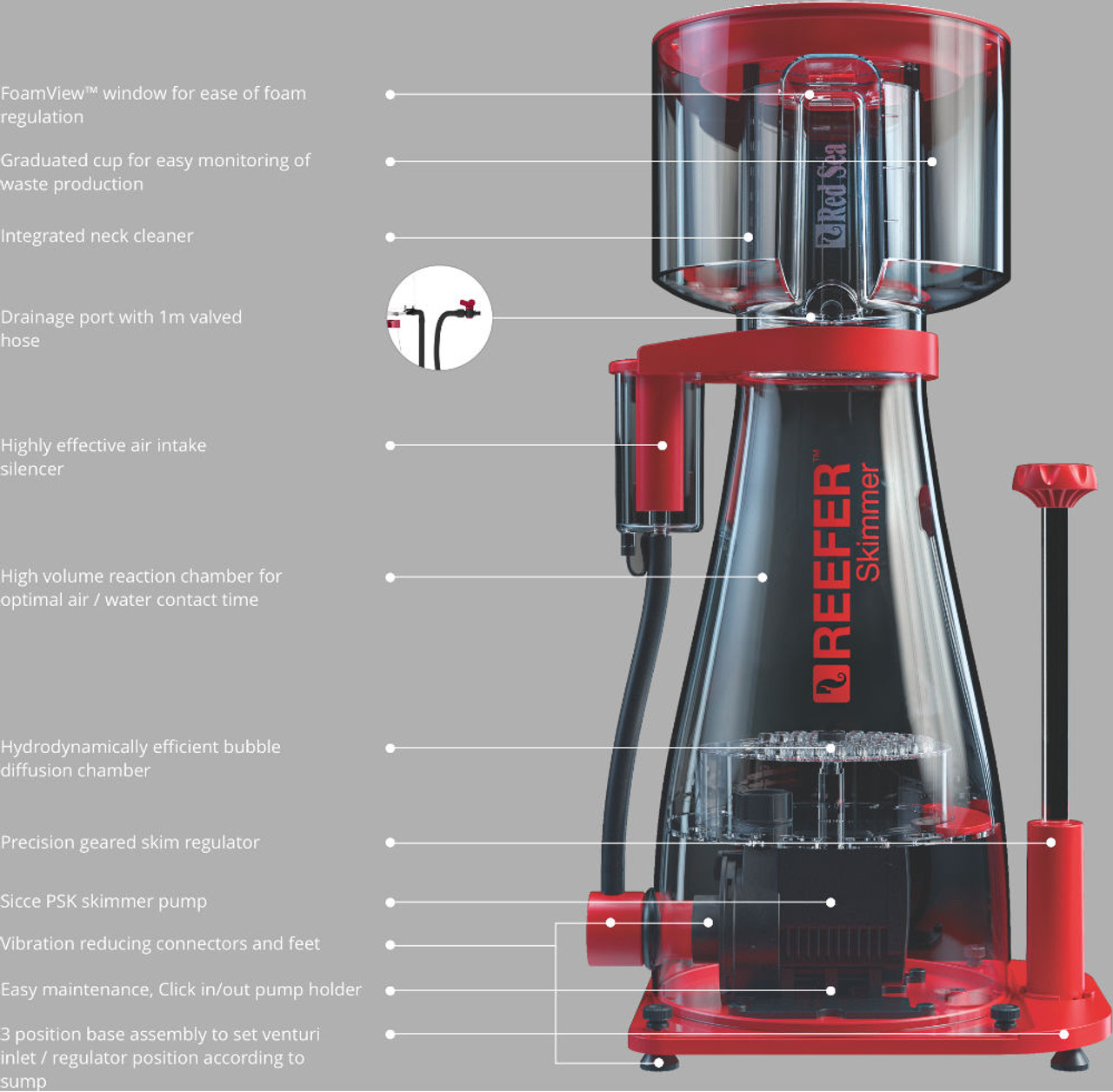 Reefer RSK-300 Protein Skimmer - Red Sea