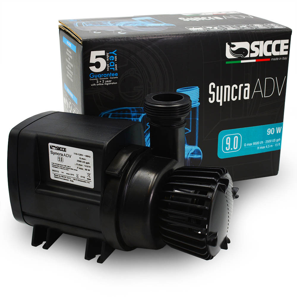 Syncra ADV Advanced 9.0 Aquarium Pump (2500 GPH) - Sicce